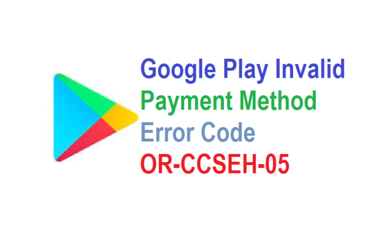 Fix the or-ieh-01 Google payment error in 2 minutes
