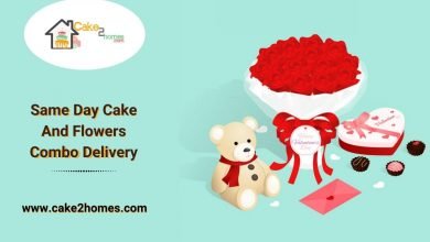 Same Day Cake And Flowers Combo Delivery (1)