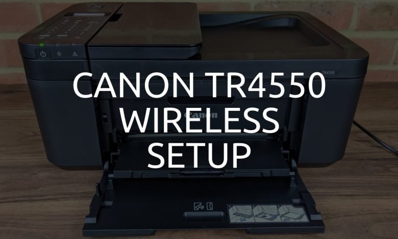 how to setup canon tr4500 printer