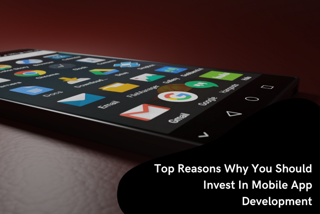 Top Reasons Why You Should Invest In Mobile App Development