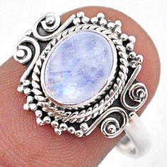 moonstone silver ring