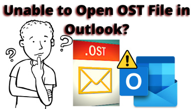 unable to open ost file in outlook