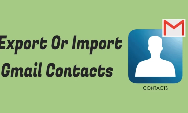 export Gmail contacts to computer