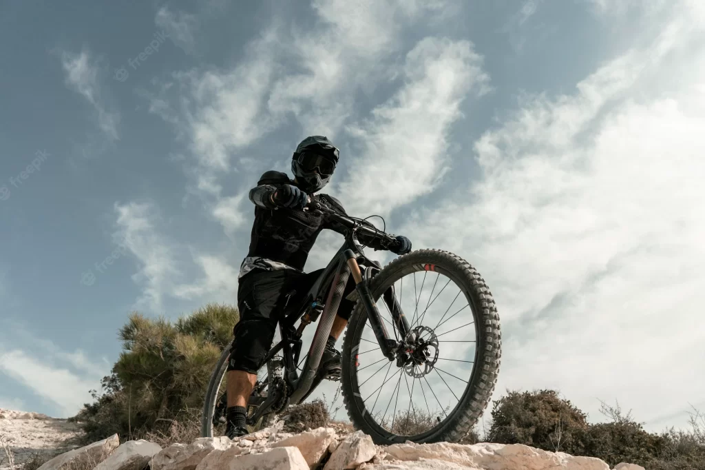 mountain bikes